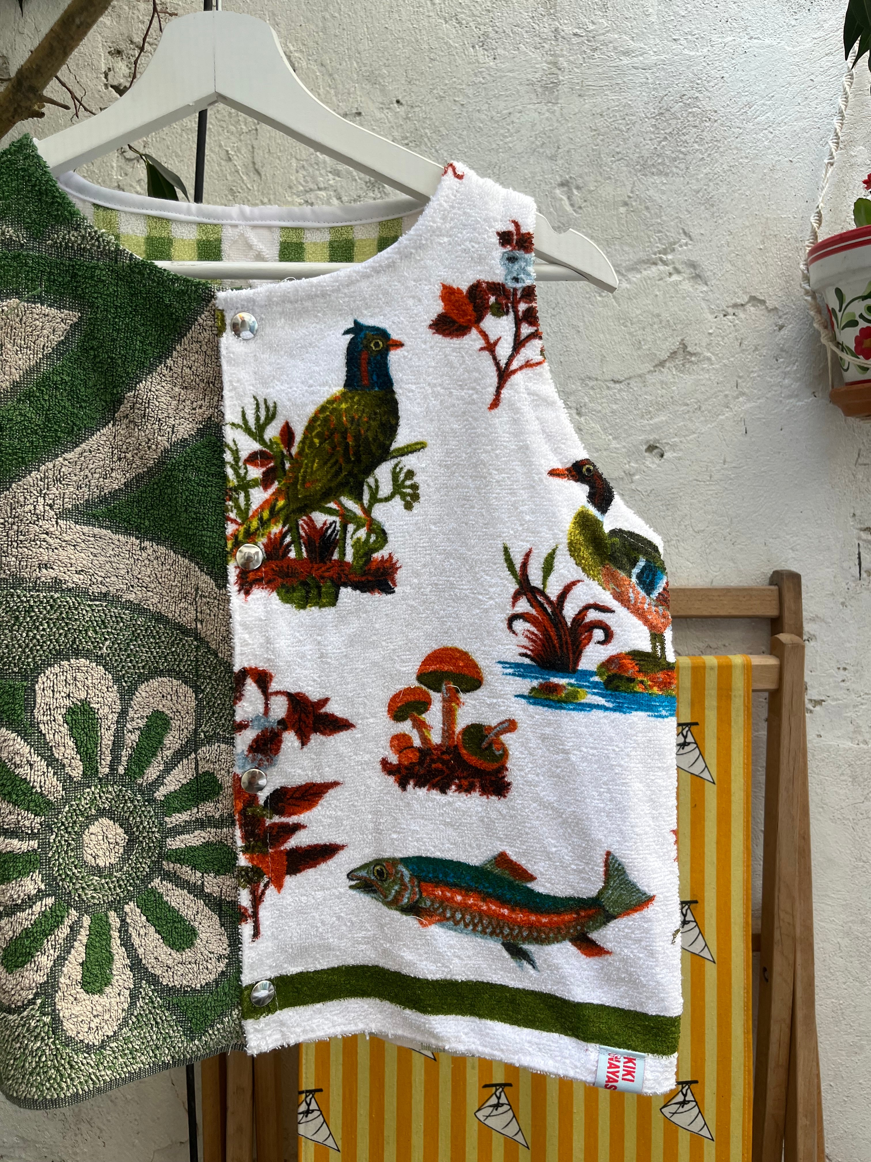 Top en éponge vintage  - Pièce unique