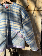 Veste upcyclée  en couverture vintage - Pièce unique