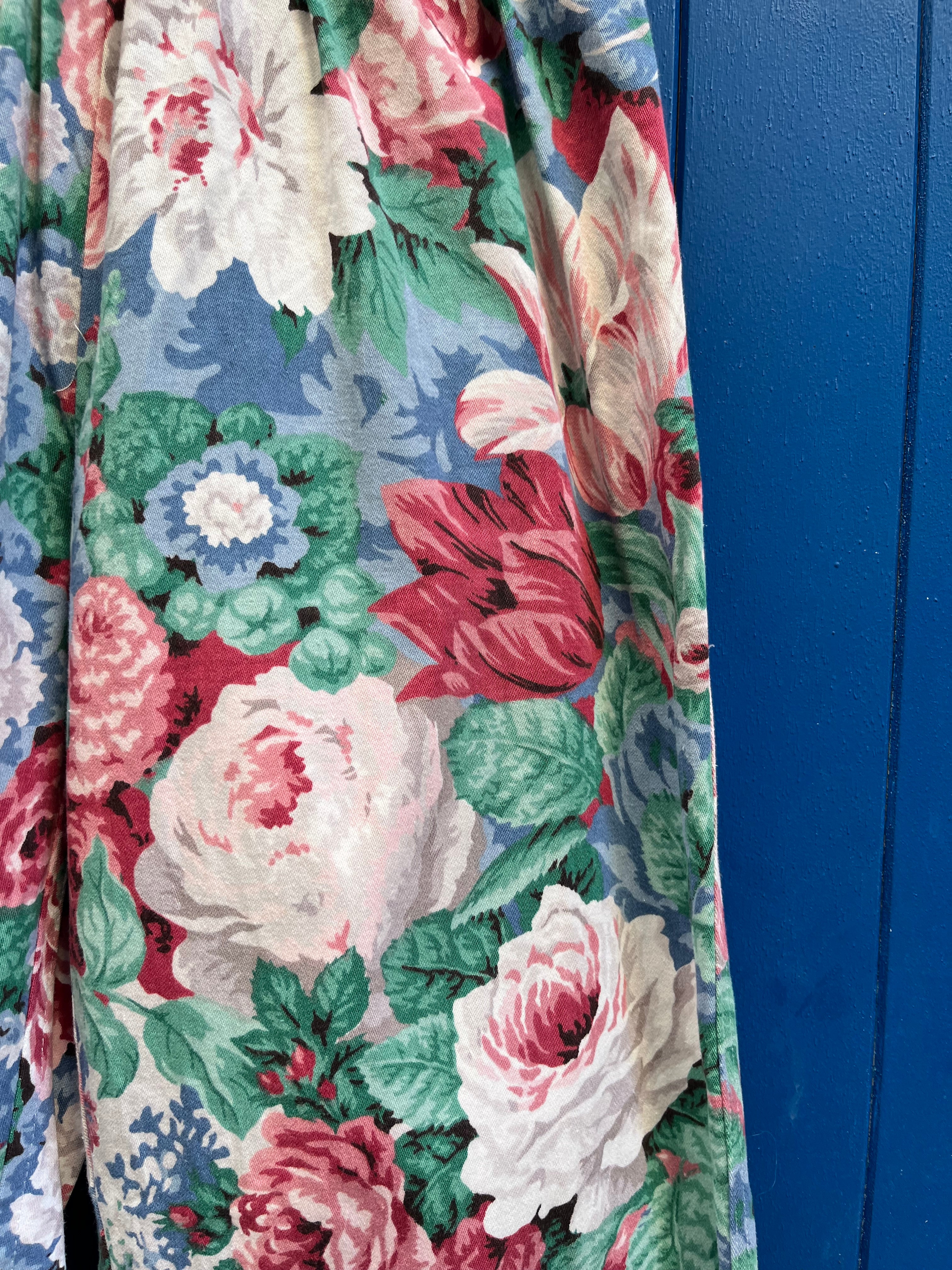 Pantalon barrel fleurs
