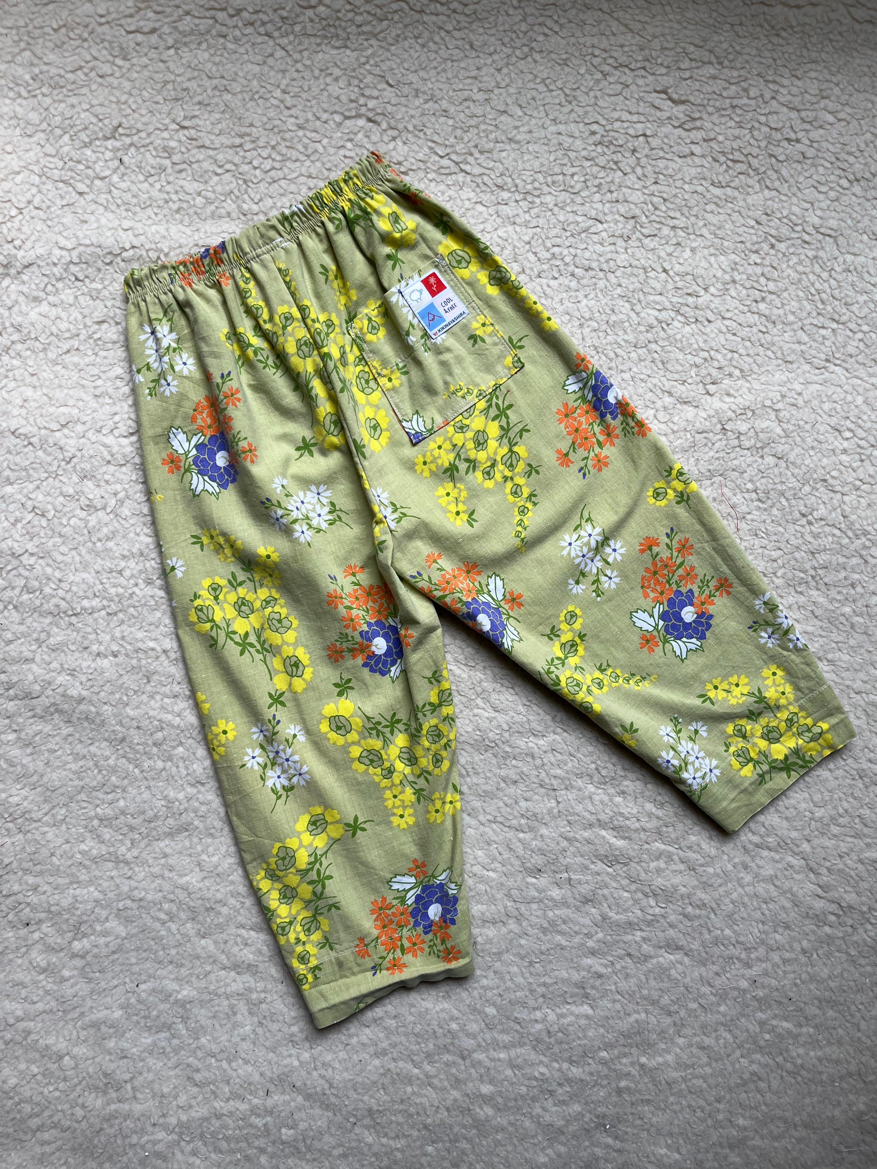 Pantalon enfant à fleurs