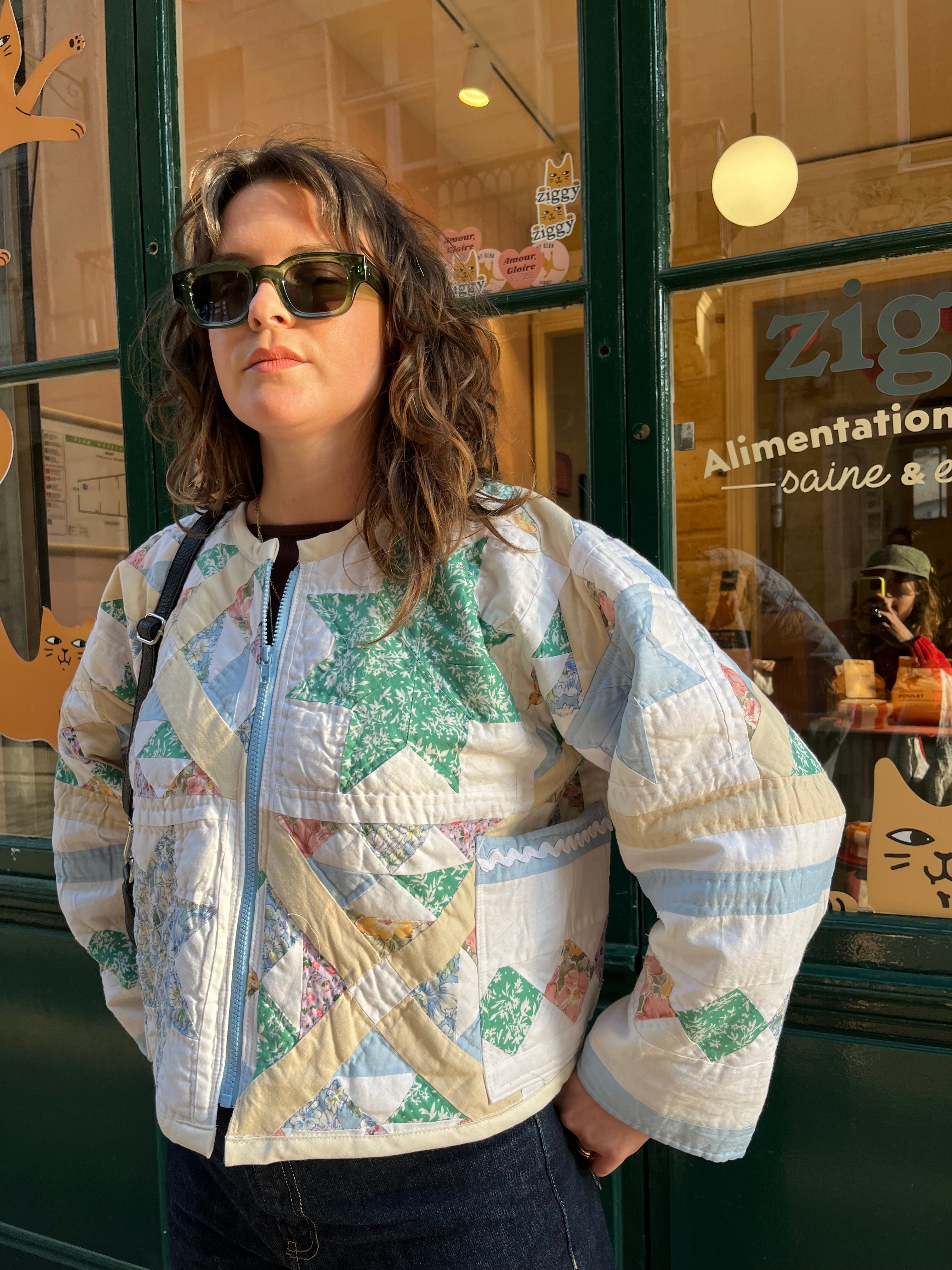 Veste patchwork upcyclée - Pièce unique