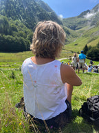 Top brodé à nouer - Fait main