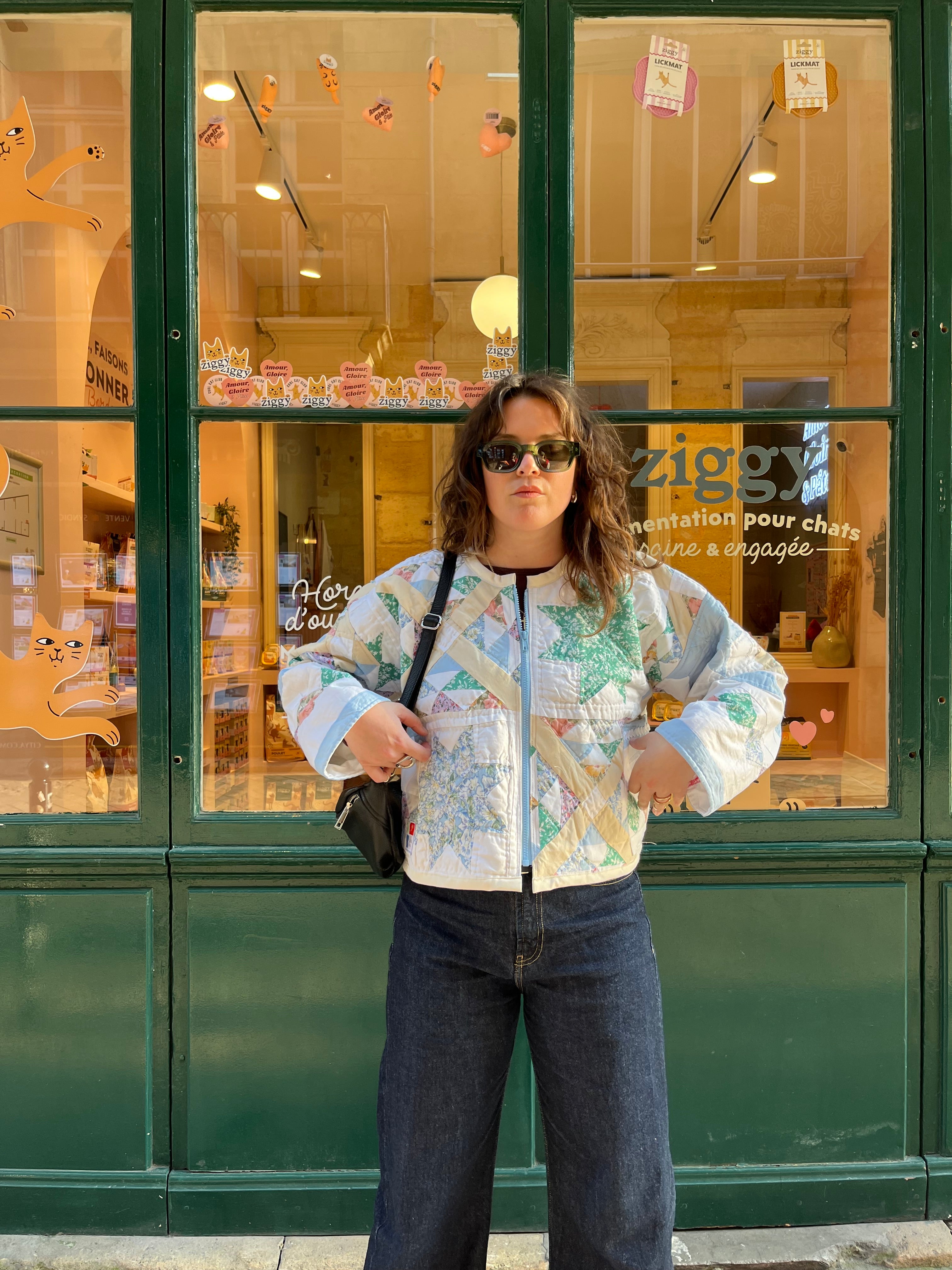 Veste patchwork upcyclée - Pièce unique