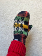 Moufles upcyclées multicolore