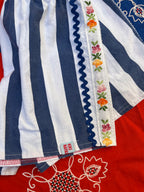Mini Short rayures dentelles – Pièce Unique