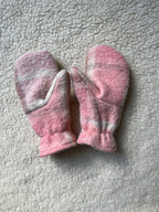 Moufles upcyclées laine à carreaux