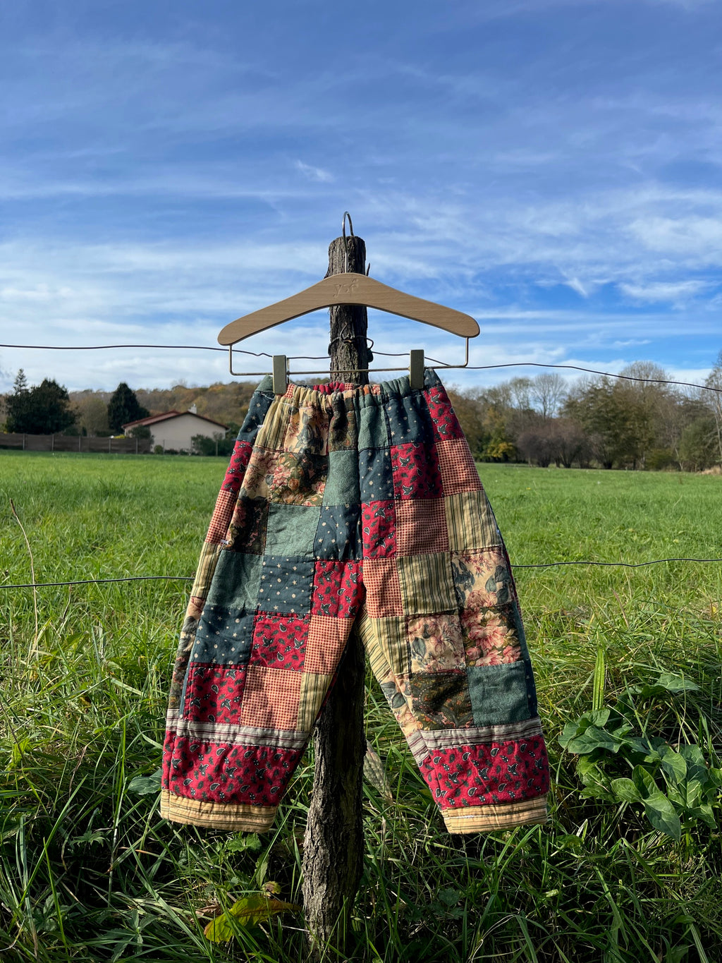 Pantalon enfant patchwork