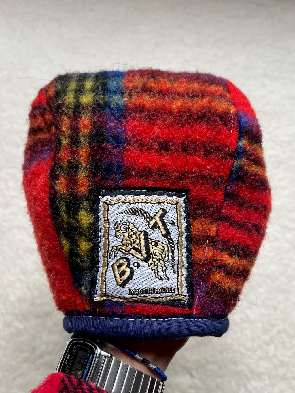 Béguin tartan laine/polaire réversible