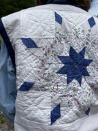Veste sans manches patchwork - Pièce unique
