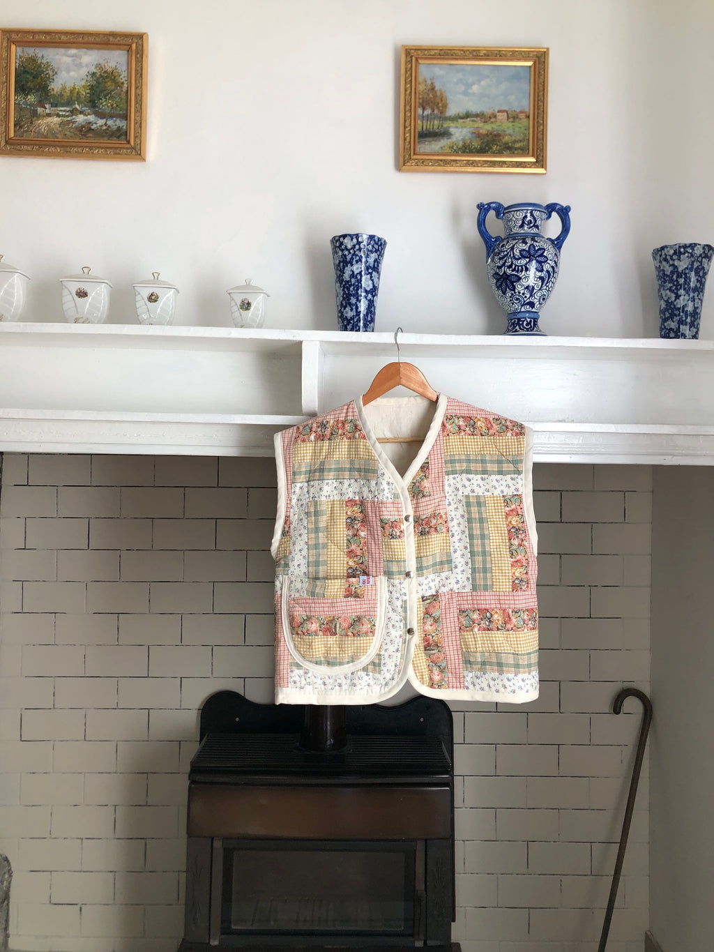 Veste sans manches Patchwork