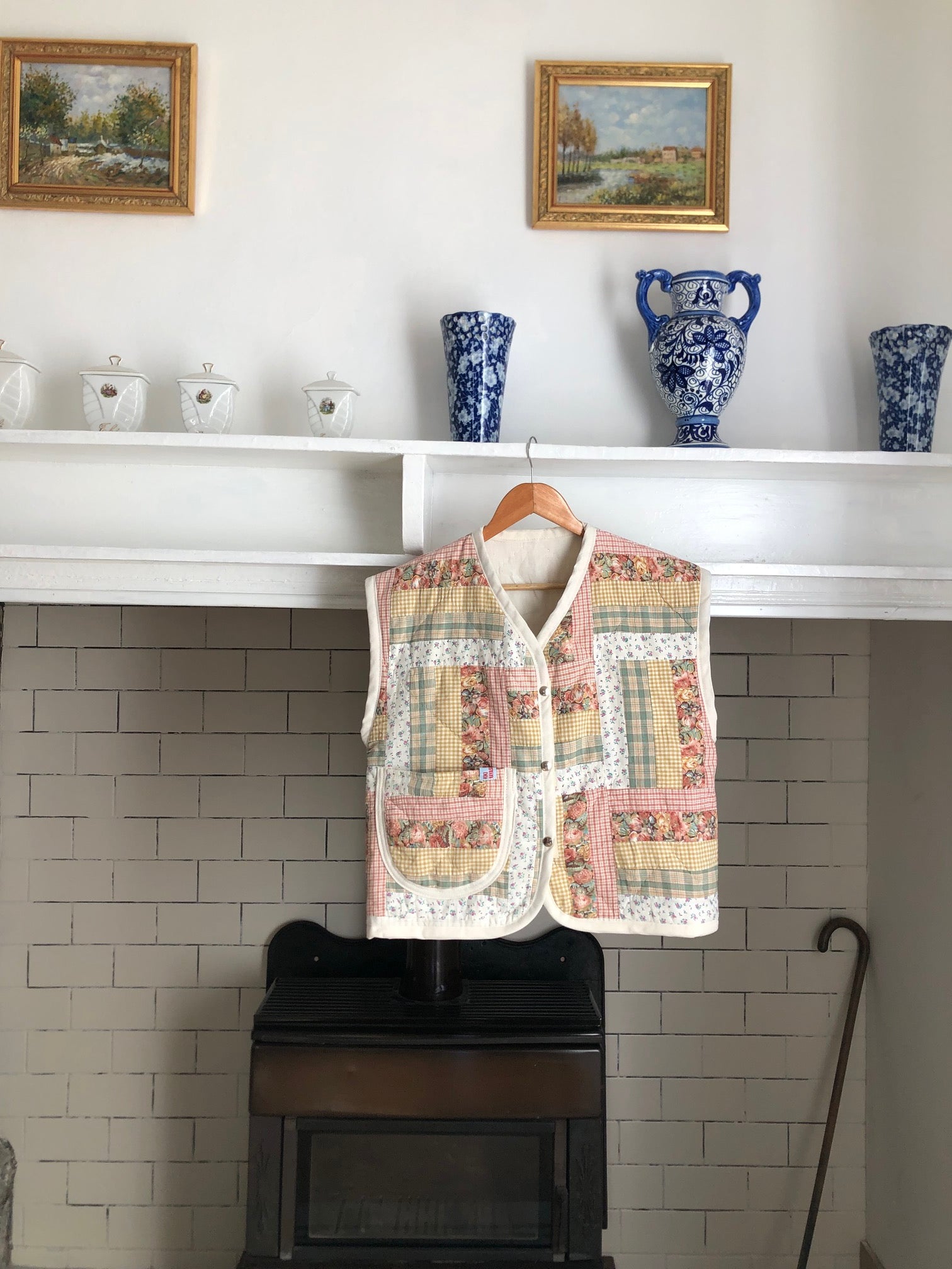 Veste sans manches Patchwork