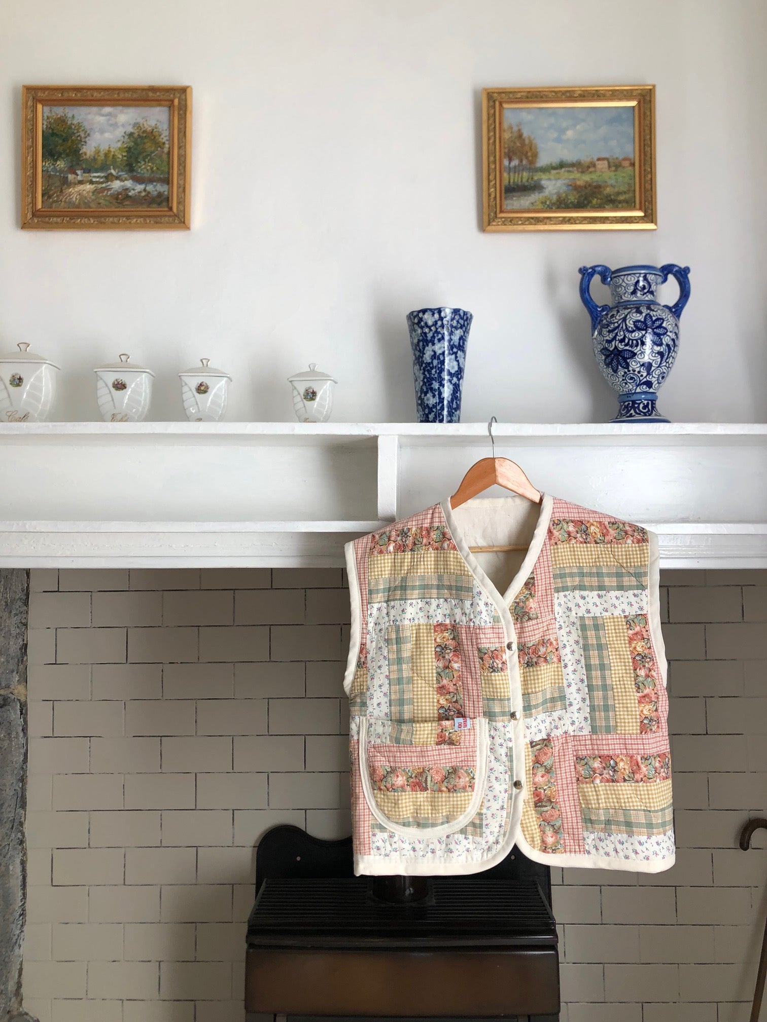 Veste sans manches Patchwork