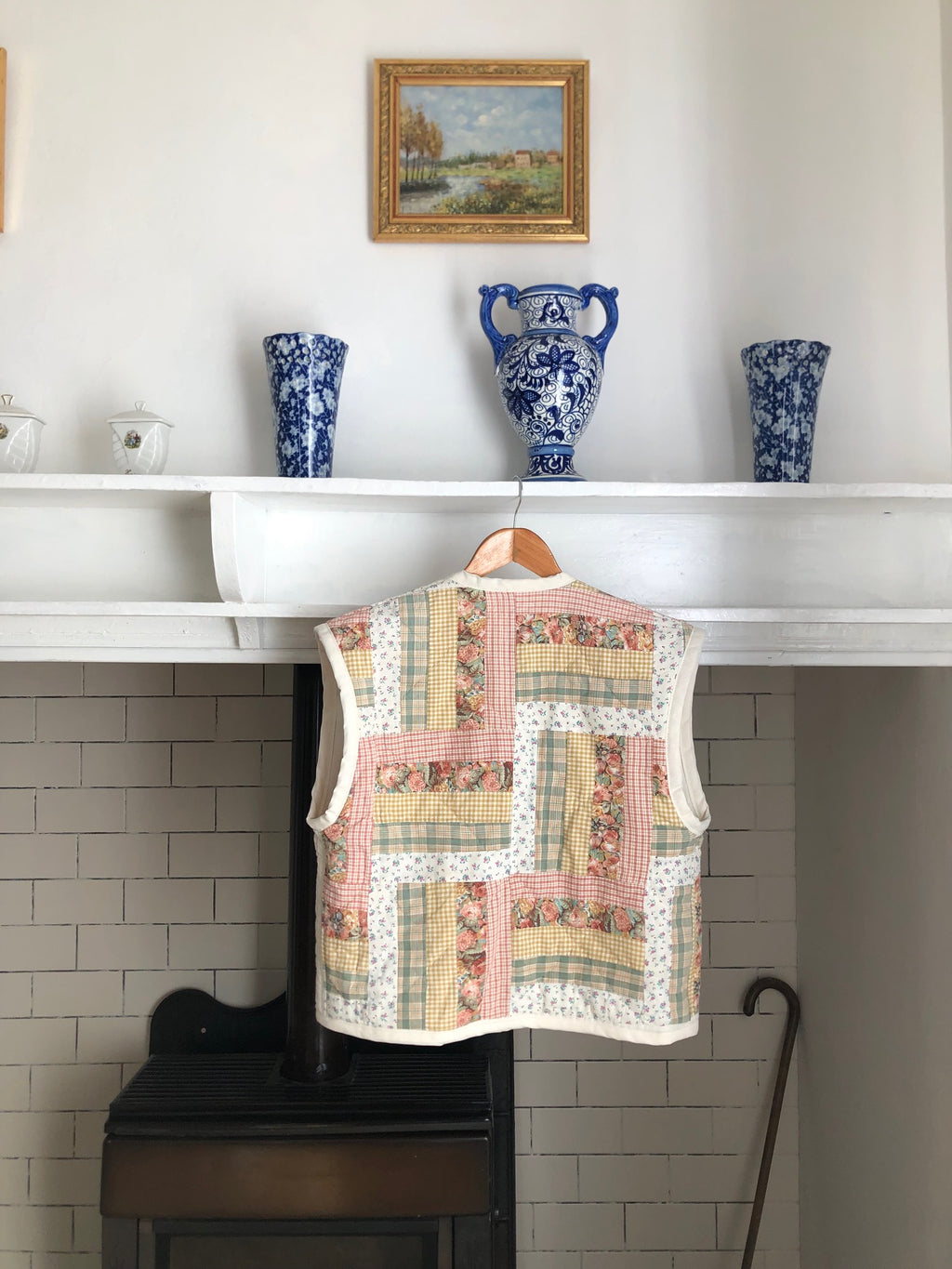 Veste sans manches Patchwork