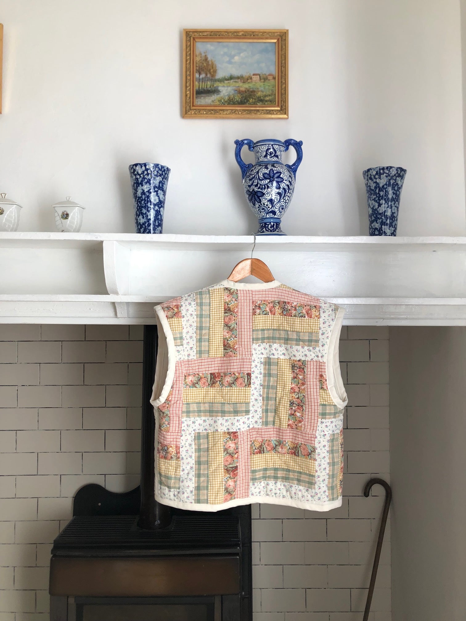 Veste sans manches Patchwork