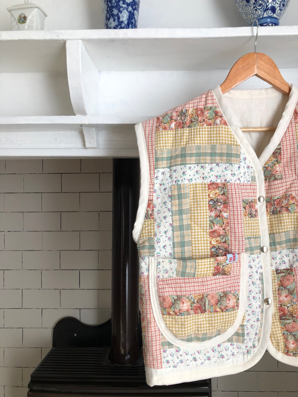 Veste sans manches Patchwork