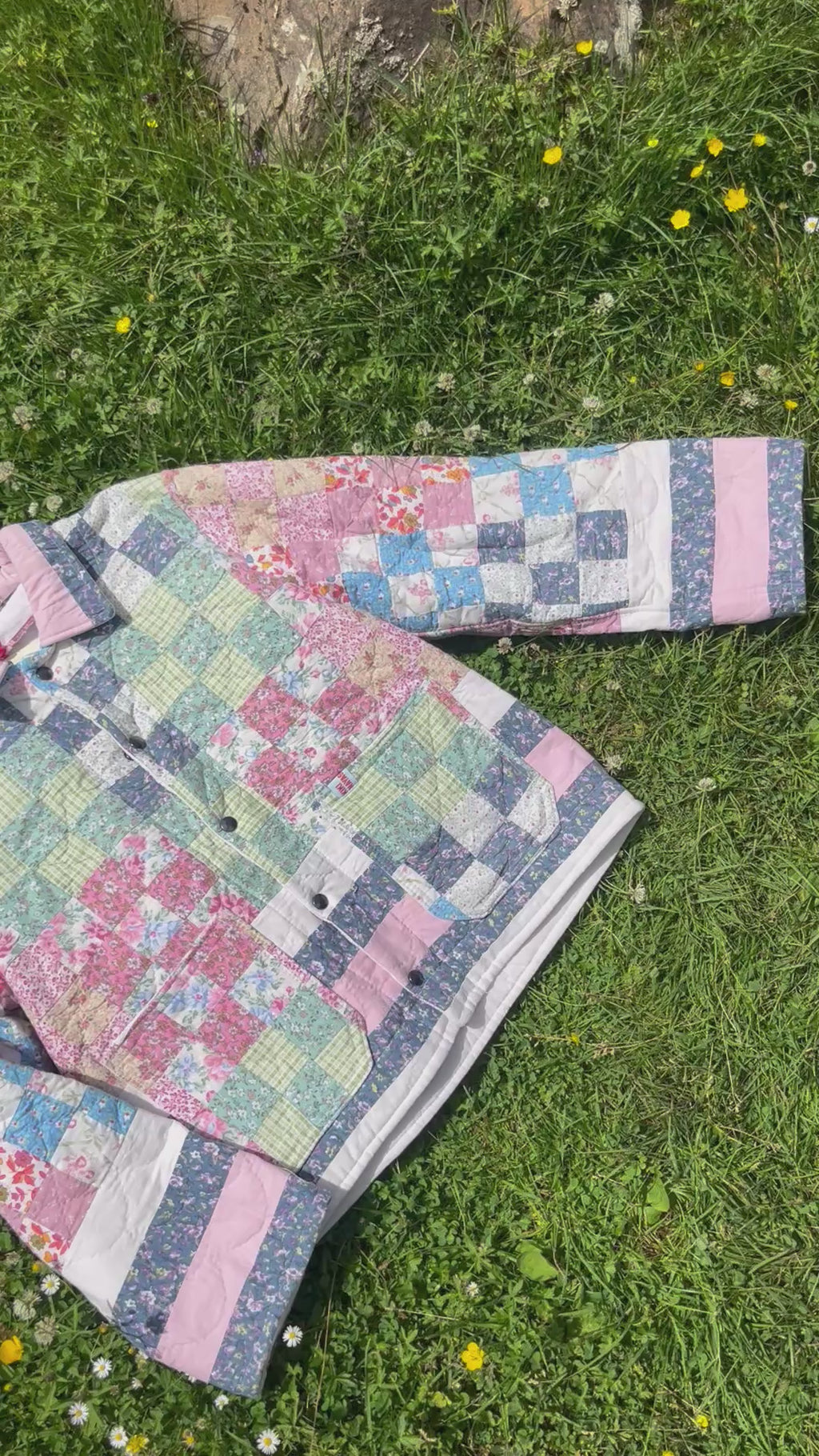 Veste patchwork upcyclée - Pièce unique